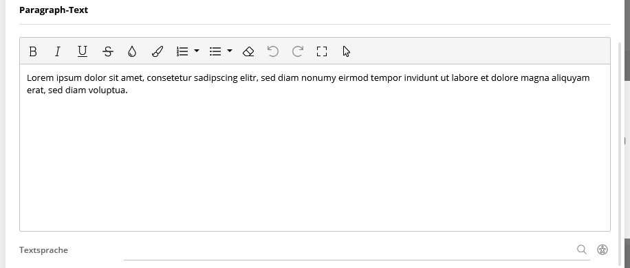 Template part user interface.